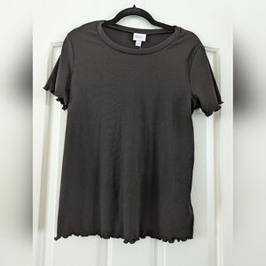 LuLaRoe Chocolate Brown Short Sleeve Top